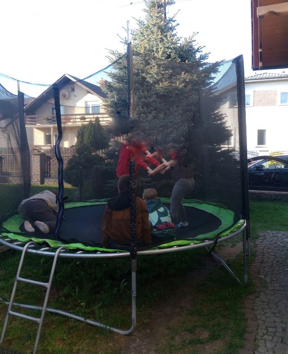 Trampolina ogrodowa duża  3m  305 cm