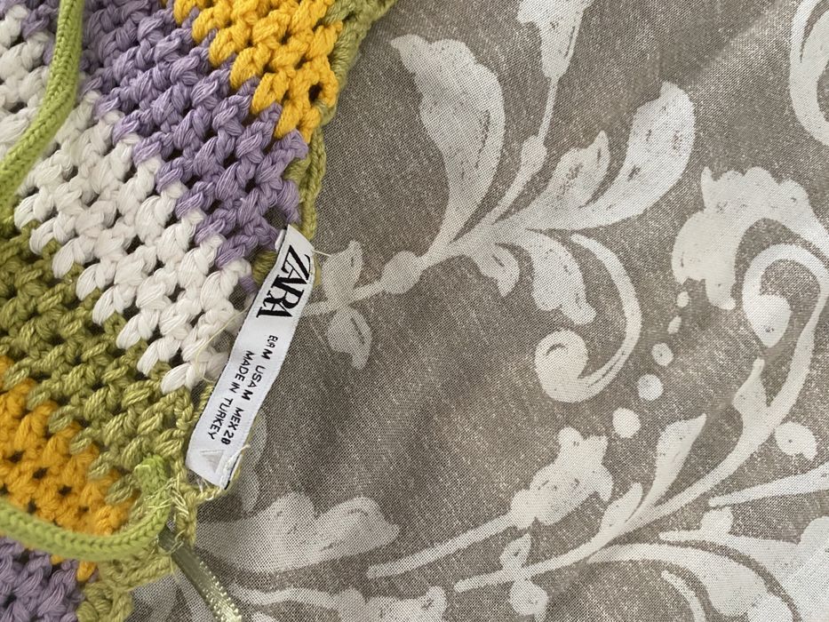 top com costas cruzado zara