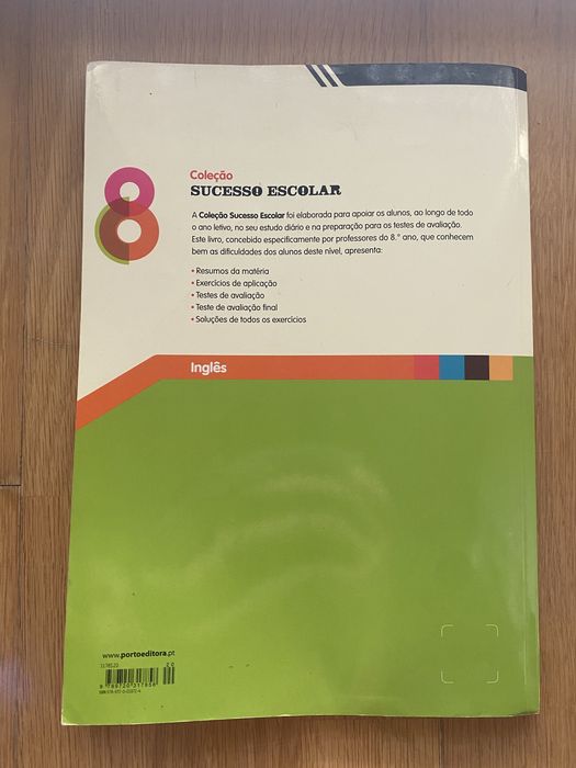 Sucesso Escolar Inglês 8ano Porto Editora