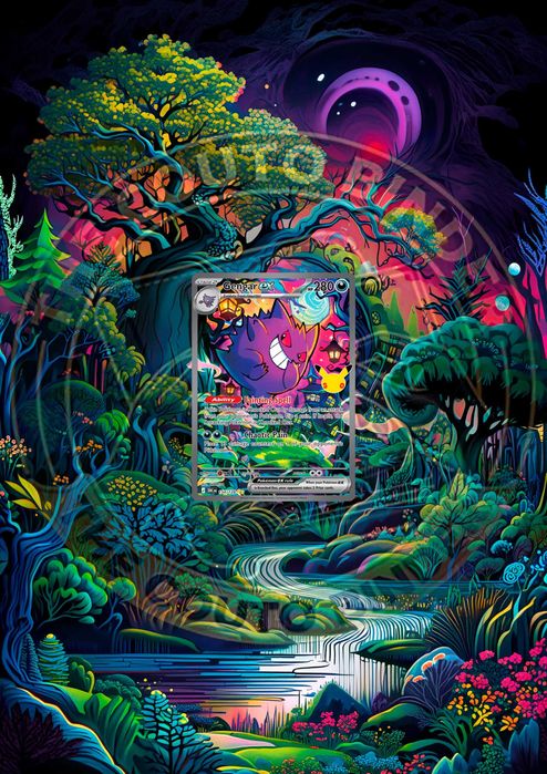 Extended Art TCG POKEMON | Gengar EX 154_128 | 30th Celebration