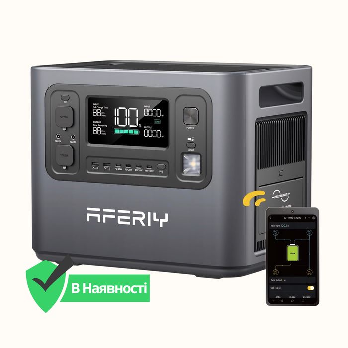 В Наявності! Нова Зарядна Станція Aferiy P210 2400w 2048Wh