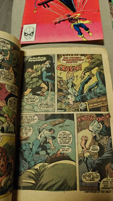 Комиксы Марвел Comics Marvel 70-х 80-х винтажные на английском 18 штук