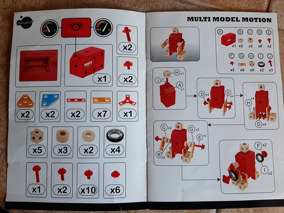Jogo de Construção Multi Modelo com Motor 52 pcs
