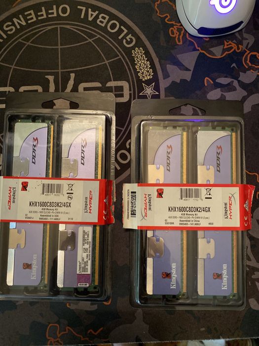 Оперативная память DDR3Kingston hyperX 4gb