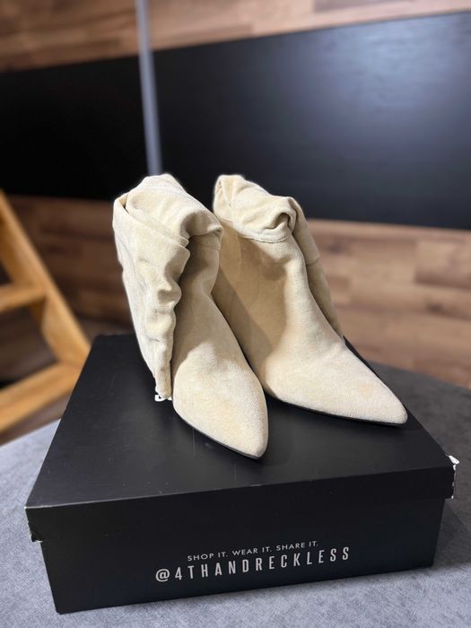 Skórzane Buty Damskie na Obcasie 4Th rozmiar 40