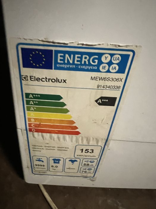Czesci do pralki Electrolux Mew6s306x 6 kg 1000 obroto