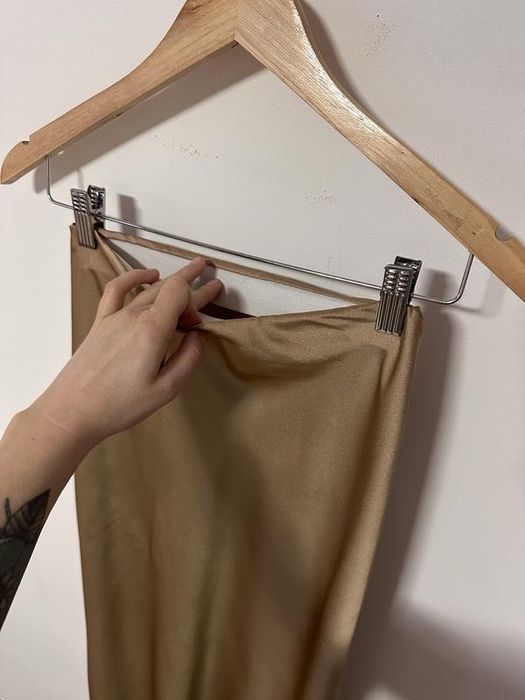 міді атласна спідничка юбка H&M