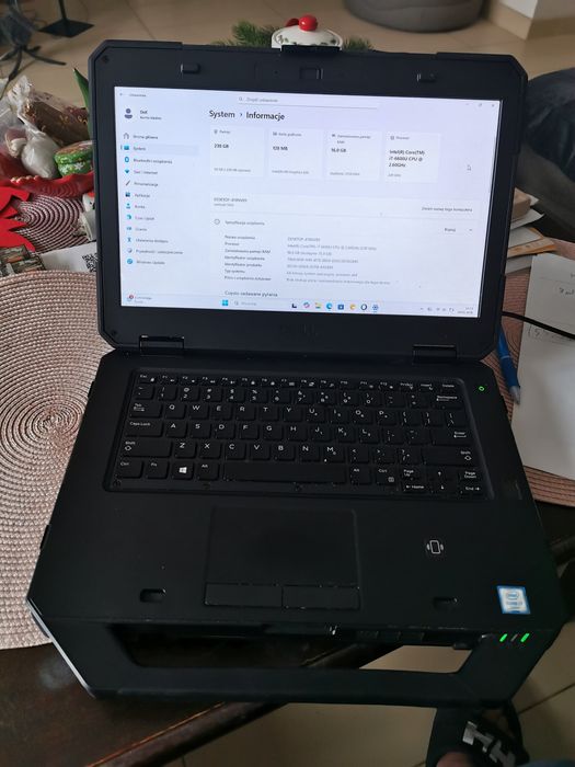 Dell rugged 5414 toughbook, dysk twardy 237GB36GB
