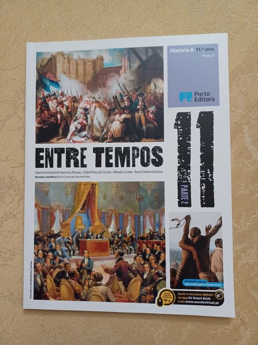 Manual-  Entre Tempos - História A - 11.º Ano parte 2