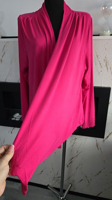 Piękna wiskoza narzutka kardigan duży rozmiar