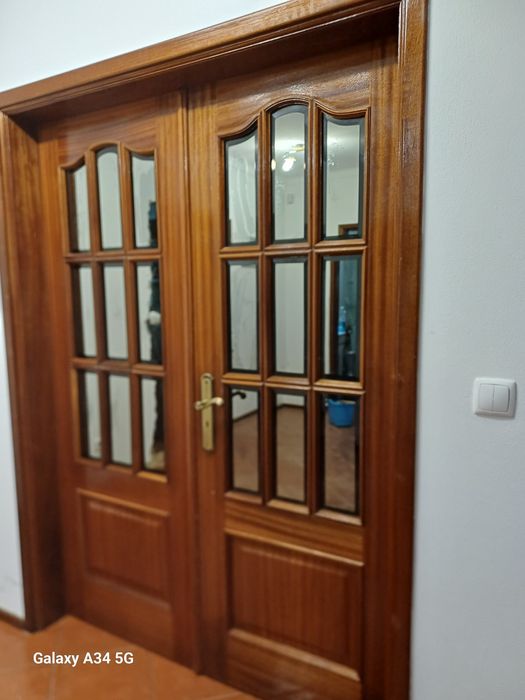 Conjunto de 2 portas de vidro