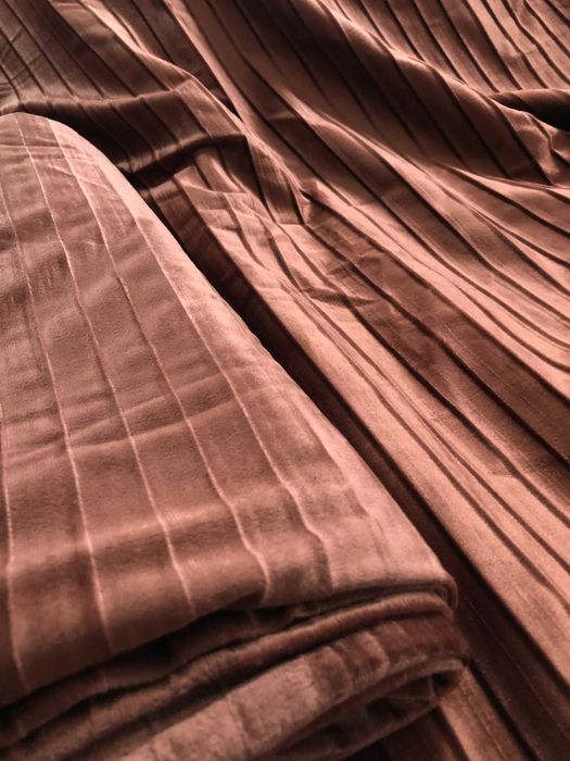 Cortinados veludo semiopacos, par, castanhos, 145x300 cm