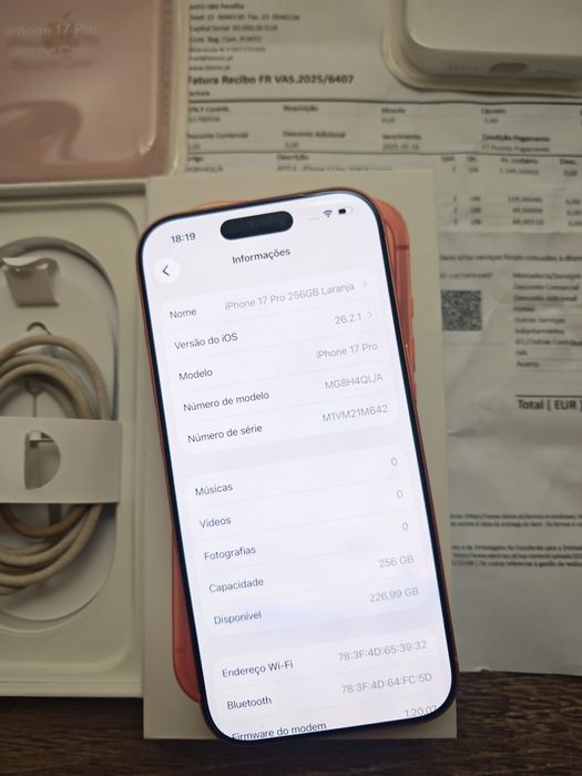 iPhone 17 Pro 6.3" 256GB Laranja Seminovo +Pluscare Aceito Retomas