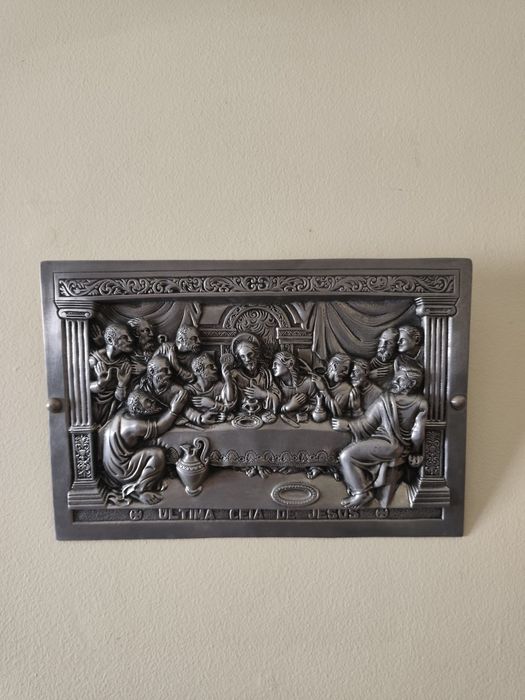 Quadro Última Ceia de Jesus em Metal