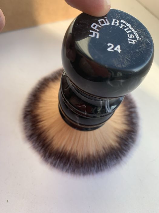 Помазок щетка кисть для влажного бритья YAQI 24 мм синтетика