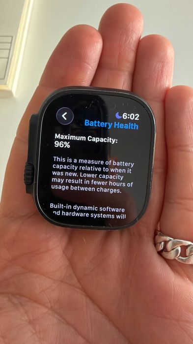 Apple Watch Ultra 2 bateria 96%