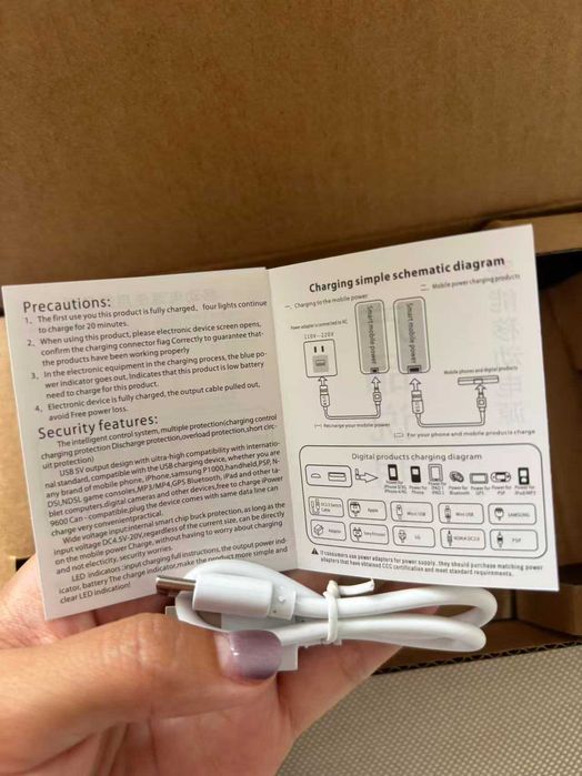 Power Bank Solar 20000mAh — NOVO