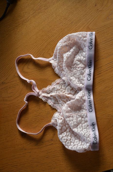 Calvin Klein stanik/bokserka r.S róż