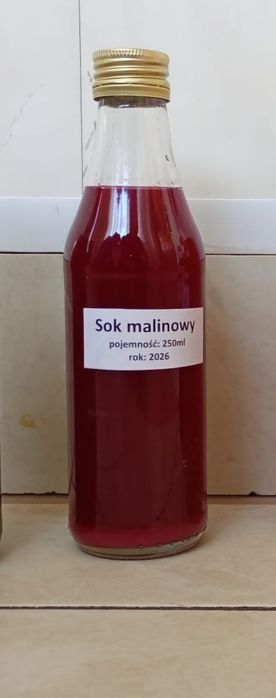 Sok malinowy 250ml  eko domowy 2026