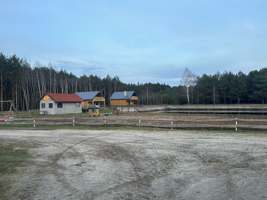 Domek nad stawem