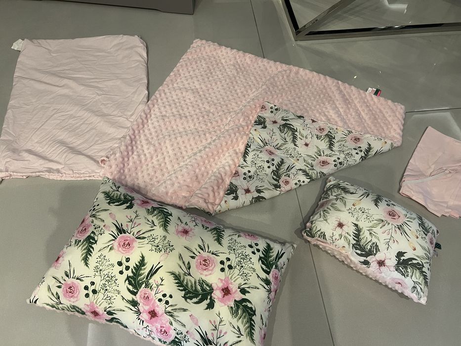 Komplet pościeli minky kocyk  do spania drzemki