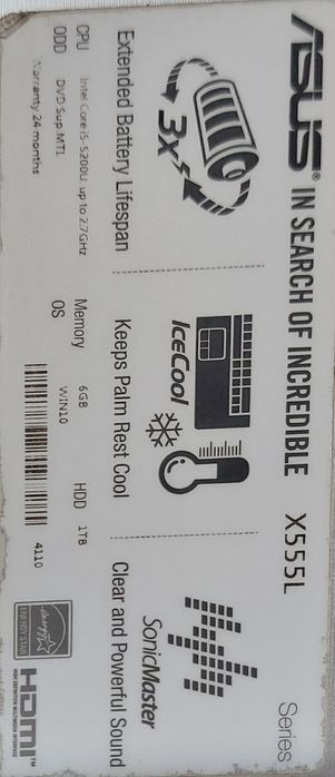 Portatil ASUS X 555L