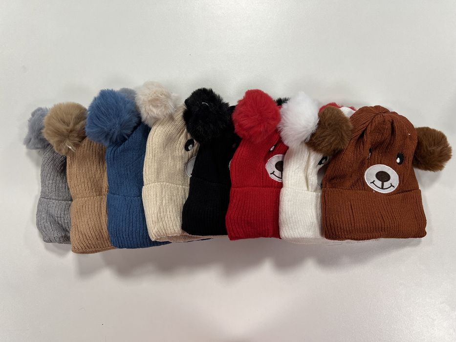 Czapka dziecięca miś różne kolory