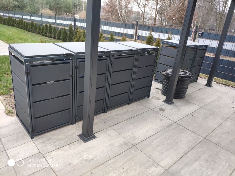 Zabudowa koszy na śmieci, montaż.