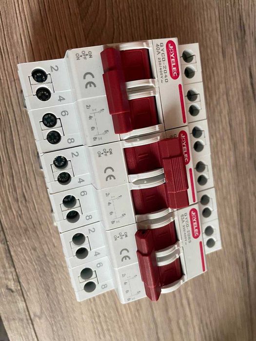 40А Перекидний автомат вимикач рубильник I-0-II перекидной