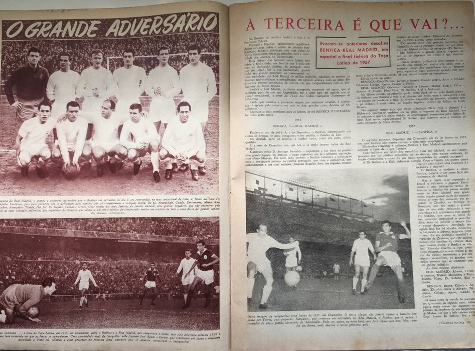 Revista "O Benfica ilustrado" N°56 de 1 de Maio de 1962