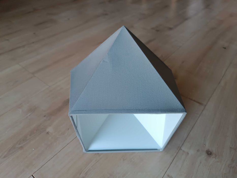 Abażur (2 szt.) diament szary do lampy wiszącej / stojącej