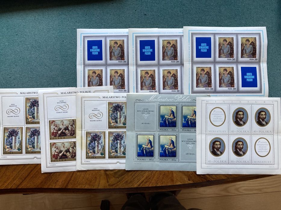Znaczki - Malarstwo Polskie - arkusze całe !
