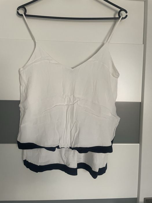 Top koszulka na ramiączkach Massimo Dutti