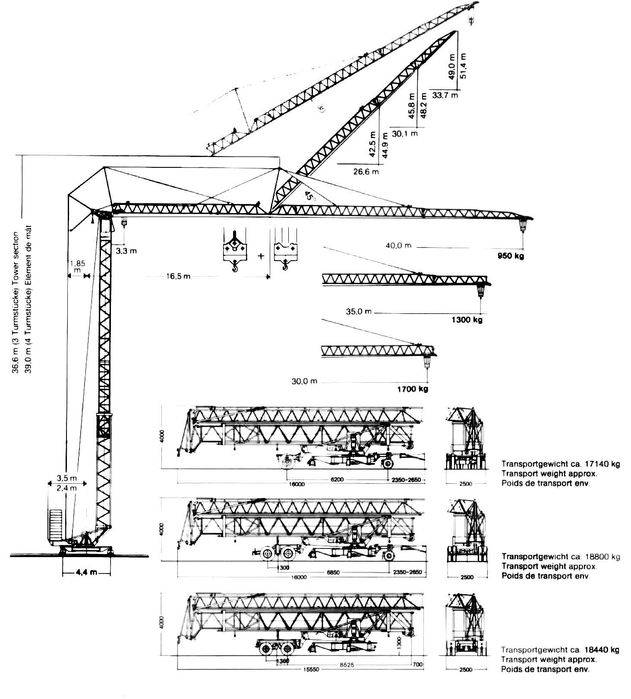 Liebherr 50 К баштовий кран швидкомонтуємий