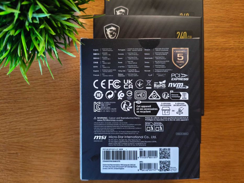 MSI SPATIUM S270 240GB – Novos Selados - Ssd Sata