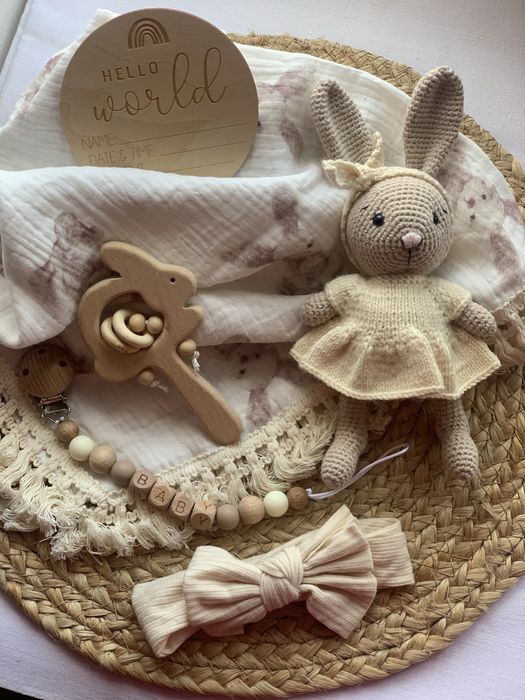 Подарунковий набір. Плед. Тримач. Іграшка. Гризунець