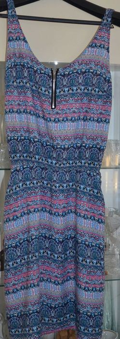 Letnia sukienka damska - rozmiar M- aztecki wzór-stan idealny