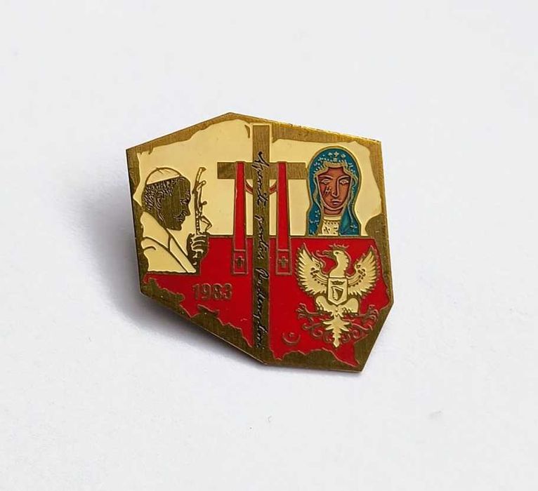 Wpinka Odznaka Polska 1983 Jan Paweł II - Metalowa