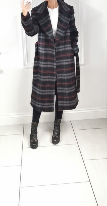 Liu Jo Płaszcz Damski w kratkę L