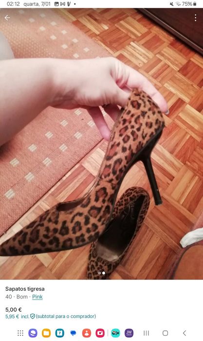 Sapatos tigresa como novos