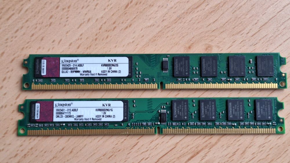 Kingston Computer Memory - 1GB and 2GB64752170945410121