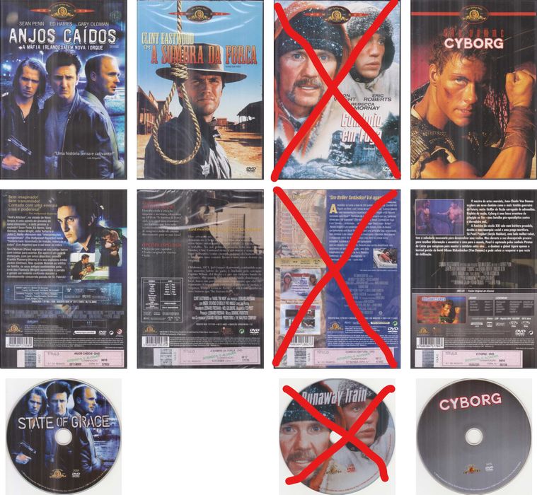 Filmes (DVD): Metro-Goldwyn-Mayer, Atalanta, Films4You & Outros