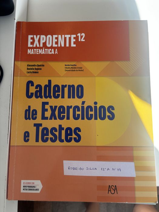 Caderno exercicios 12 Portugues, Fisica e Matematica