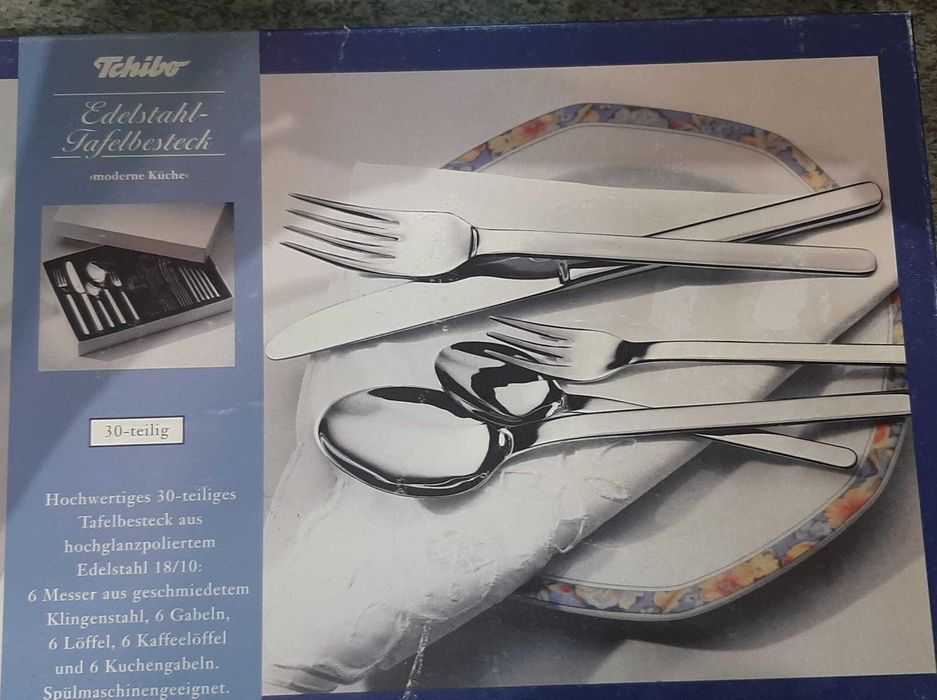 30-elementowy zestaw sztućców stołowych ze stali nierdzewnej