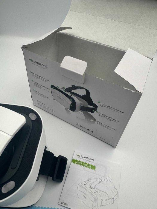 VR Shinecon Okulary VR Gogle 3D białe