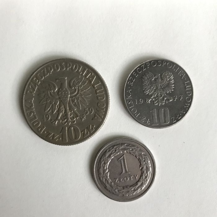 Монети злоті (1, 2, 5, 10)