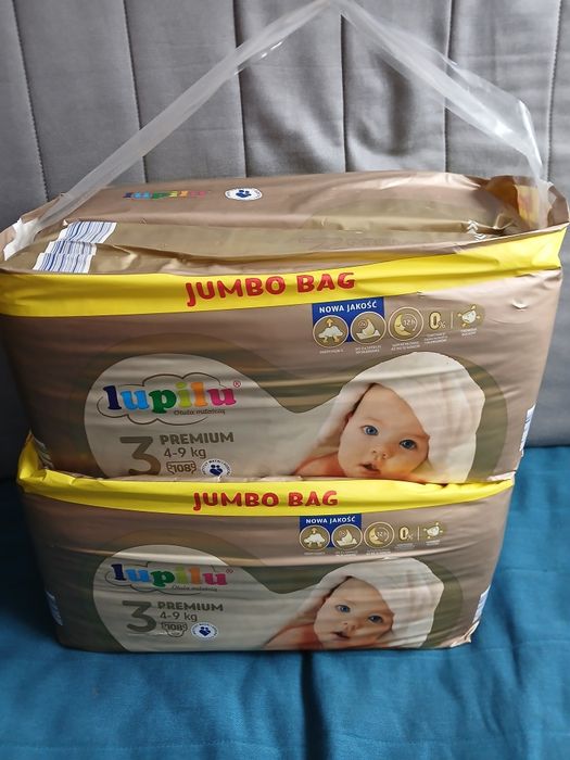 2 paczki pampersów Lupilu 3