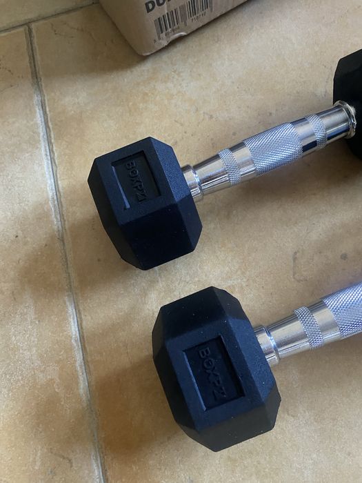 Par de Halteres Hexagonais 3kg cada BOX PT