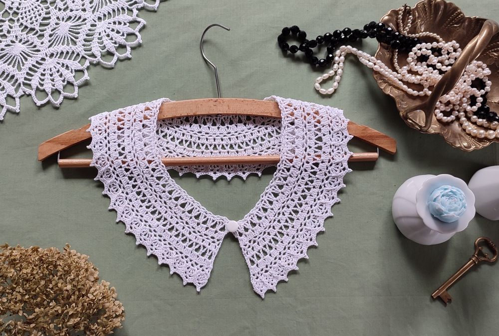 Kołnierzyk szydełkowy