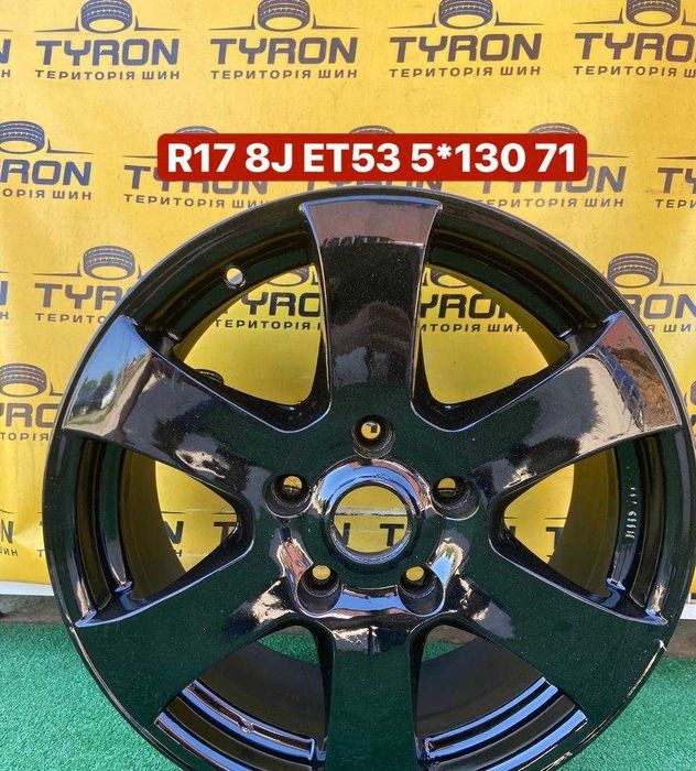 Диски титанові нові R17 5*130 8J ET53 DIA71 к-т чорні